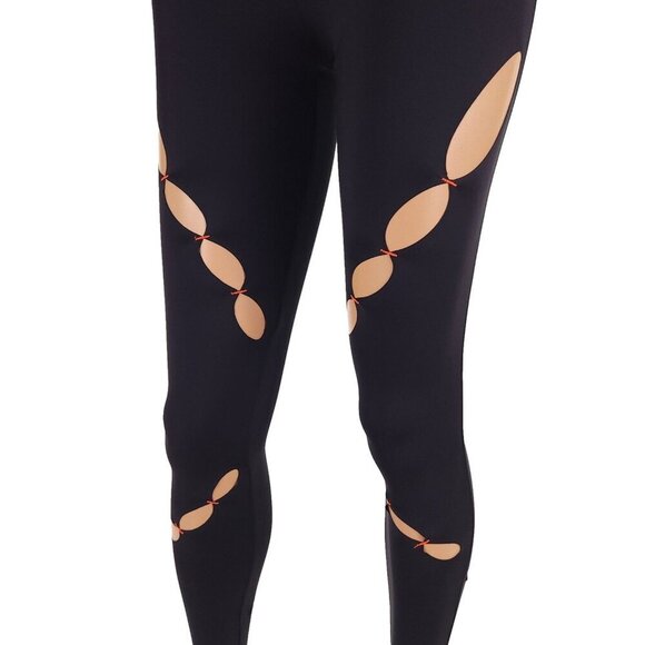 RUI Cut-Out Sport Leggings Size S Womens Black SSENSE Exclusive $365 - Picture 6 of 16